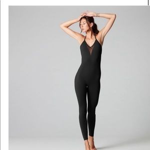 TAVI NOIR Mesh Front Bodysuit. NWT. Size L, color Ebony.